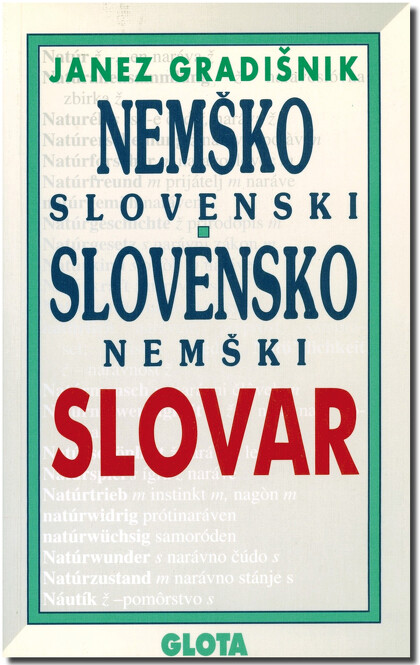 NEMŠKO-SLOVENSKI IN SLOVENSKO-NEMŠKI SLOVAR