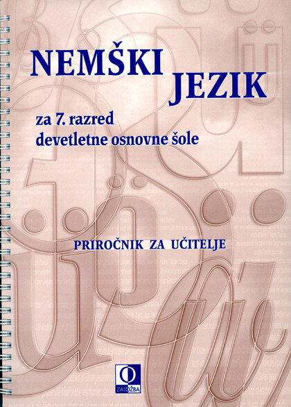 NEMŠKI JEZIK 7/9 - priročnik za učitelje
