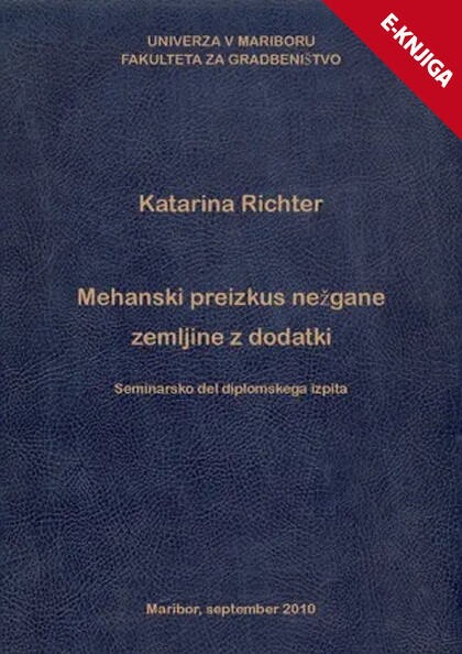 MEHANSKI PREIZKUSI NEŽGANE ZEMLJINE Z DODATKI  e-knjiga